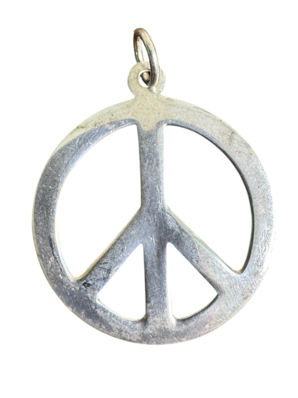 Sterling Silver Peace Sign Pendant